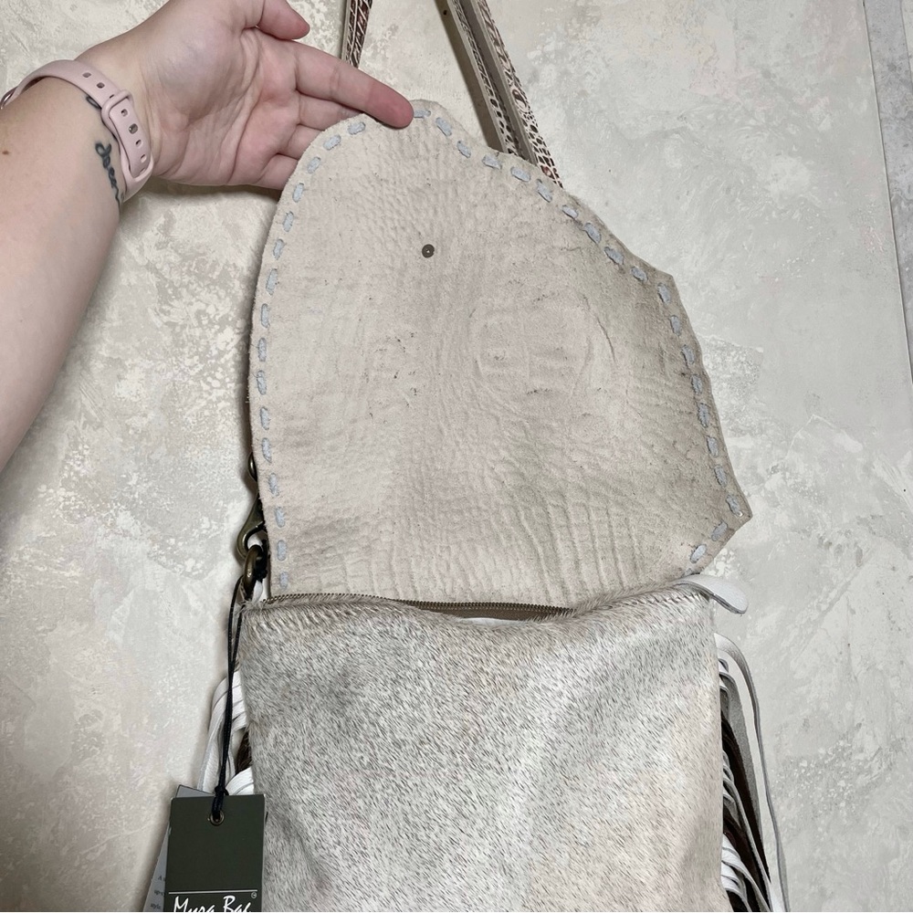 NWT Myra Bag white crossbody concealed carry purse - Picture 8 of 12